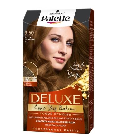 Palette Deluxe Intense Colors 9-50 Golden Shimmer Honey X 2 Hair Dye - Buy Online on GoSupps.com