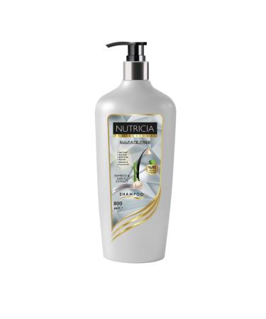 nutricia Sulfate-Free Salt-Free Keratin Essence Shampoo Bamboo Garlic For All Hair Types 800 ml - Buy Online on GoSupps.com