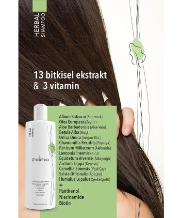 S'helenka Anti-Hair Loss Anti-Dandruff Hair Growth Supporting Natural Herbal Paraben-Free Shampoo - Buy Online on GoSupps.com