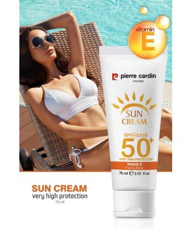 Pierre Cardin Protective Sun Cream 50+ Spf Very High Protection - 75 Ml - Buy Online on GoSupps.com