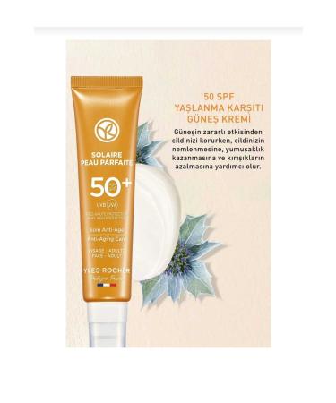 Yves Rocher Face Sunscreen - SPF 50+ - Anti-Aging / Solaire Peau Parfaite - Buy Online on GoSupps.com