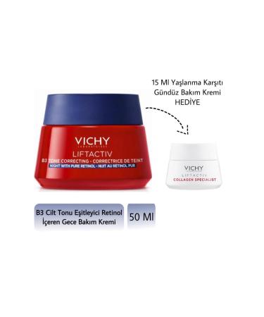 Vichy Liftactiv B3 Retinol Night Cream 50 ml + Day Cream 15 ml GIFT