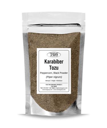 TOS The Organic Spices Black Pepper Powder 1 kg (1st Quality) Piper nigrum / Peppercorn Black Ground