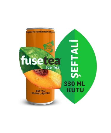 Fuse Tea Peach Flavored Iced Tea 330 Ml X 12 Pieces - Buy Online on GoSupps.com
