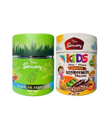 Senay Cone Paste 240g + Kids Ginger Carob Paste 240g