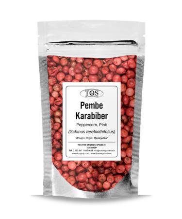 TOS The Organic Spices Pink Black Pepper Whole 1 kg (1st Quality) Schinus terebinthifolius / Peppercorn Pink Whole