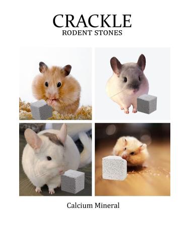 crackle Gnawing Stone (Pack of 12) Gnawing Stone Tooth File Calcium Mineral Licking Stone (12pcs)