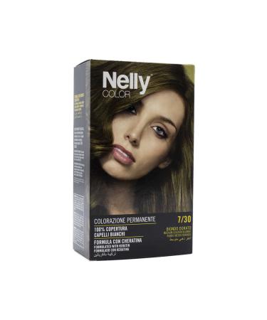 Nelly Color Hair Dye Medium Golden Blonde 7/30- Medium Golden Blonde Hair Dye 7/30