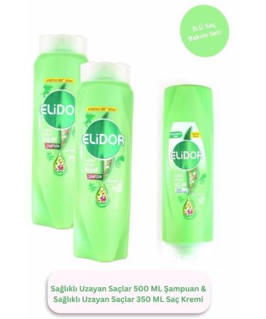 Elidor Superblend Healthy Growing Hair Biotin Argan Oil Arginine 500 Ml Shampoo + 350 Ml Hair Conditioner Set