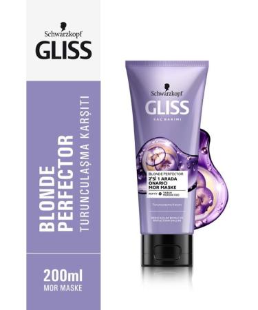 Gliss Schwarzkopf Blonde Perfector Anti-Orange Purple Mask 200 ml