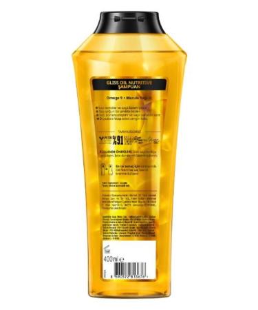 Gliss Oil Nutritive Shampoo 400ml x Set of 2 - Buy Online on GoSupps.com