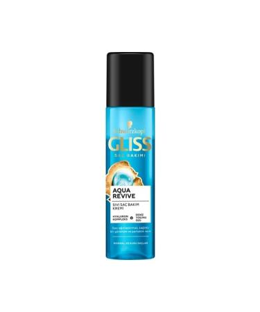 Gliss Aqua Revive Liquid Hair Care Cream 200 ml Moisturizing care for normal and dry hair - Buy Online on GoSupps.com