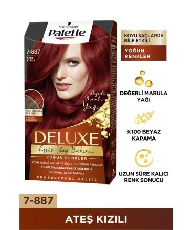 Palette Deluxe Intense Colors 7-887 Fire Red X 2 Hair Dye - Buy Online on GoSupps.com