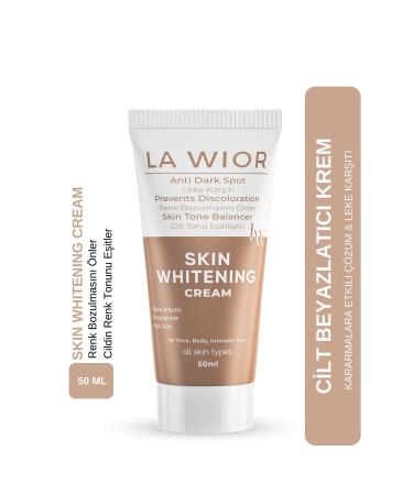 La Wior Skin Whitening Brightening and Anti-Spot Care Cream (ALPHA ARBUTIN NIACINAMIDE KOJIC ACID)