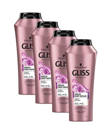Gliss Serum Deep Repair Repairing Shampoo 500 ml X 4 Pieces