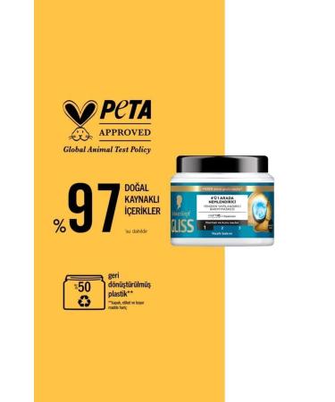 Gliss 4 in 1 Moisturizing & Restructuring Hair Care Mask Aqua 400 mlX2 - Buy Online on GoSupps.com