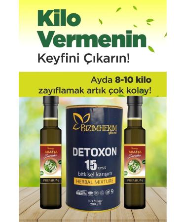 BIZIMHEKIM Acacia Acacia Gum Syrup Detox Diet Set Helping to Lose Weight and Eliminate Edema