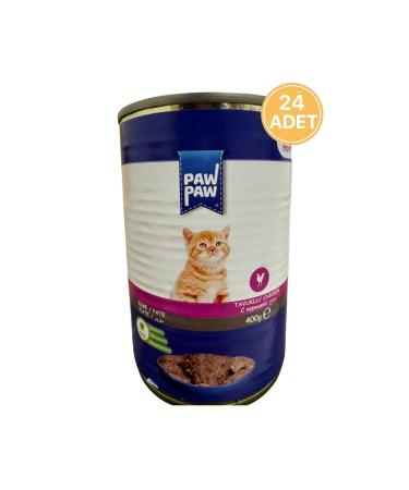 Paw Paw Pate Chicken Meat Kitten Canned Food 400 Gr