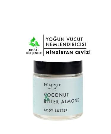 Polente Natural Coconut and Bitter Almond Body Butter / Intensive Body Moisturizer (100 ML)