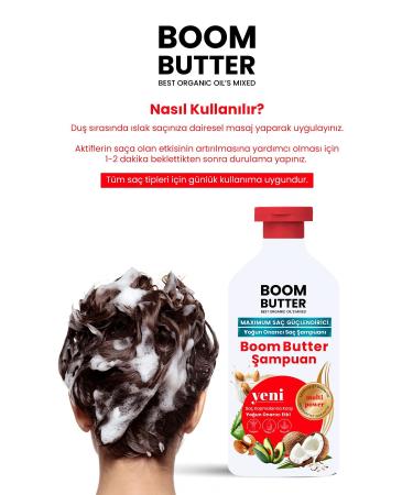 BOOM BUTTER 7 Oil Anti-Hair Loss and Fast Growth Shampoo 400 ml - Buy Online on GoSupps.com