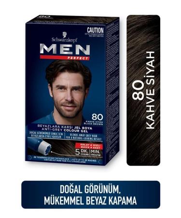 Men Perfect Schwarzkopf Men Perfect Hair Dye 80 - Brown Black