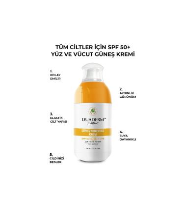 Duaderm New Filter Vitamin C New Face and Body Sun Cream SPF50+ (Vitamin C + UVA/UVB) 100ml - Buy Online on GoSupps.com