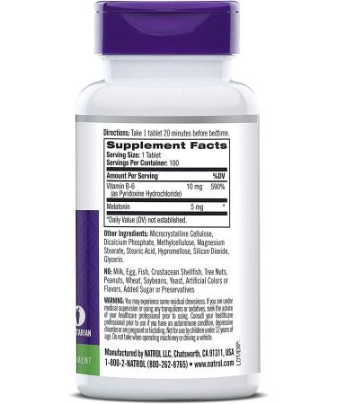 Natrol Melatonin 5mg Time-release 100 Tb. Skt: 30.06.2026 - Buy Online on GoSupps.com