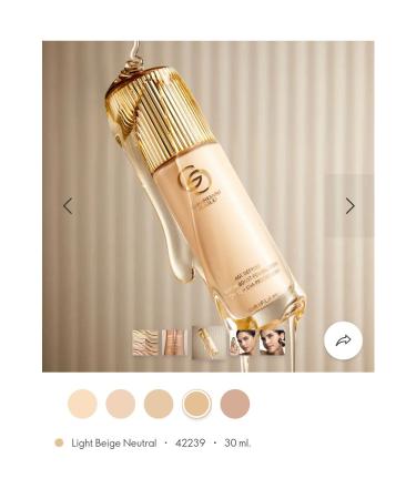 Oriflame Giordani Gold Age Defying Strengthening Serum Foundation light beige neutral - Buy Online on GoSupps.com