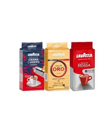 LavAzza Filter Coffee Set (ROSSA-ORO-GUSTO) 250 gr X 3 Pieces