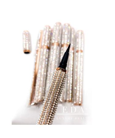 EDA LUXURY BEAUTY Ultra Thin Felt Tip Eyeliner & False Eyelash Glue Black Waterproof Vegan Lash Glue Liner - Buy Online on GoSupps.com