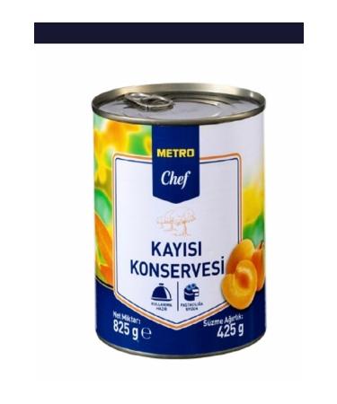 Metro Chef Apricot Canned 825 G