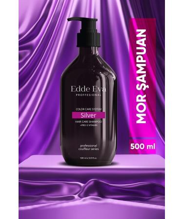 Edde Eva Silver Purple Shampoo 500ml Anti-Orange High Performance