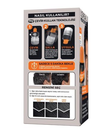 L'Oreal Paris Men Expert One-twist Men's Hair Dye Black 02 - Buy Online on GoSupps.com