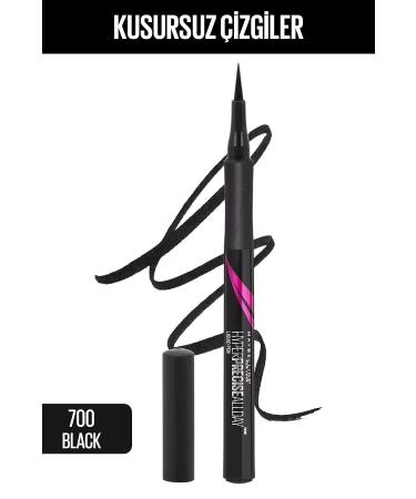 Maybelline New York Black Eyeliner - Hyper Precise All Day Eyeliner 700 Black 3600530730308