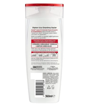 Elseve Complete Repair 5 Restructuring Care Shampoo 360 ml 3-Piece Repairing Hair Care Set - Buy Online on GoSupps.com