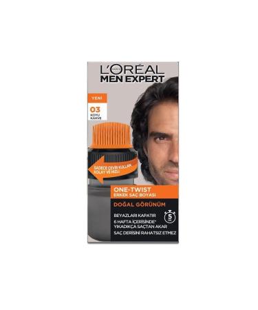 L'Oreal Paris Men Expert One-twist Men's Hair Dye Dark Brown 03 - Buy Online on GoSupps.com