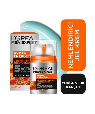 L'Oreal Paris Men Expert Hydra Energetic Anti-Fatigue Moisturizing Gel Face Cream 50ml