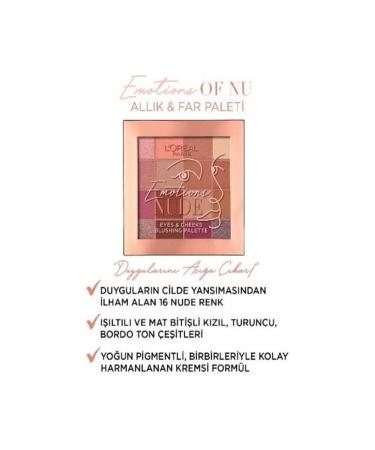 L'Oreal Paris Emotions Of Nu Blush & Eyeshadow Palette - Buy Online on GoSupps.com