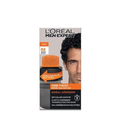 L'Oreal Paris Men Expert One-twist Men's Hair Dye Black 02 - Buy Online on GoSupps.com