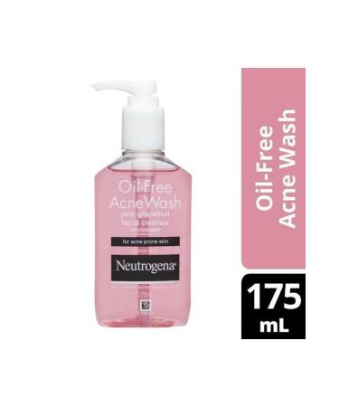 Neutrogena Oil-Free Acne Wash Pink Grapefruit Cleanser 175ml Micro Clear with Pump