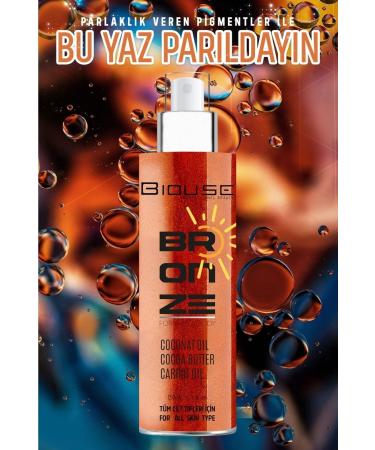 BIOUSE Intensive Bronzing Oil Fast Darkness Glittery Shimmering Skin 150 ml