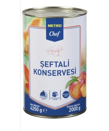 Metro Chef Canned Peaches 4250 G
