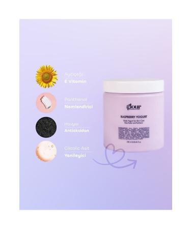 GLOUR Body Yogurt Moisturizing Raspberry Body Yogurt - Buy Online on GoSupps.com