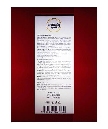 Arslanbey Juniper Tar Shampoo (Anti-Dandruff and Oil Natural Juniper Tar Shampoo) 300 Ml - Buy Online on GoSupps.com