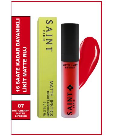 saint Paris Matte Lipstick 07 Hot Cherry