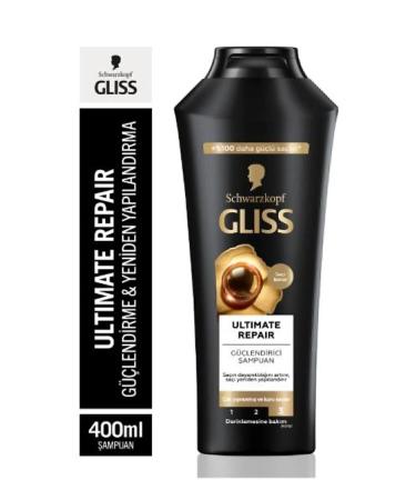 Gliss Ultimate Repair Shampoo 400ml x Set of 3 - Buy Online on GoSupps.com