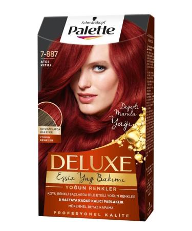 Palette Deluxe Intense Colors 7-887 Fire Red X 2 Hair Dye - Buy Online on GoSupps.com