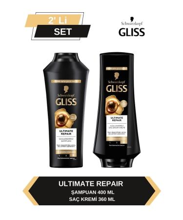 Gliss Ultimate Repair Shampoo 400ml + Conditioner 360ml