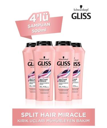 Gliss Split Hair Shampoo 500 Ml X 4 Pieces