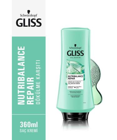 Gliss Nutribalance Repair Anti-Hair Loss Conditioner 360 ml X 2 Pieces - Buy Online on GoSupps.com